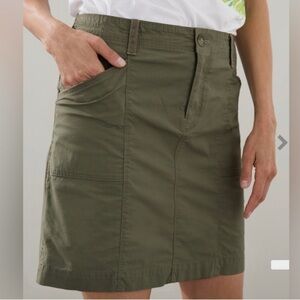 Chico's Olive Green Cargo Mini Skort Size 8 (Chicos 1)